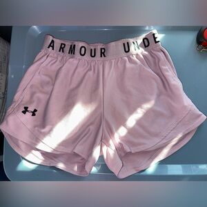Under Armour Women's Light Pink Athletic Shorts
